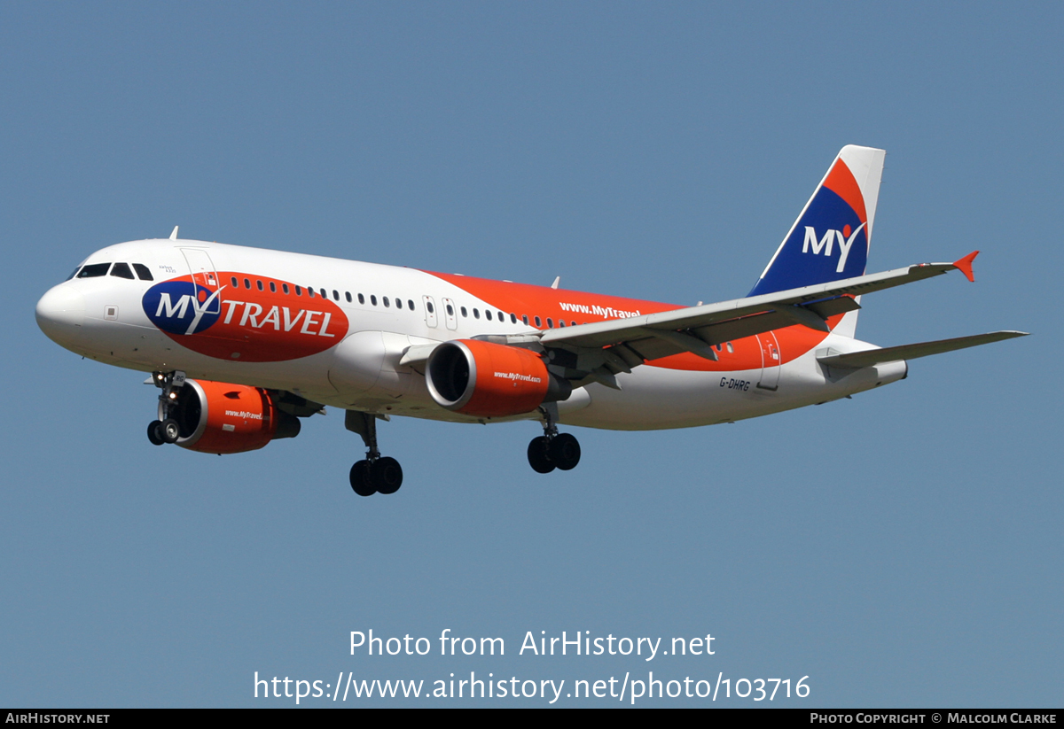 Aircraft Photo of G-DHRG | Airbus A320-214 | MyTravel Airways | AirHistory.net #103716