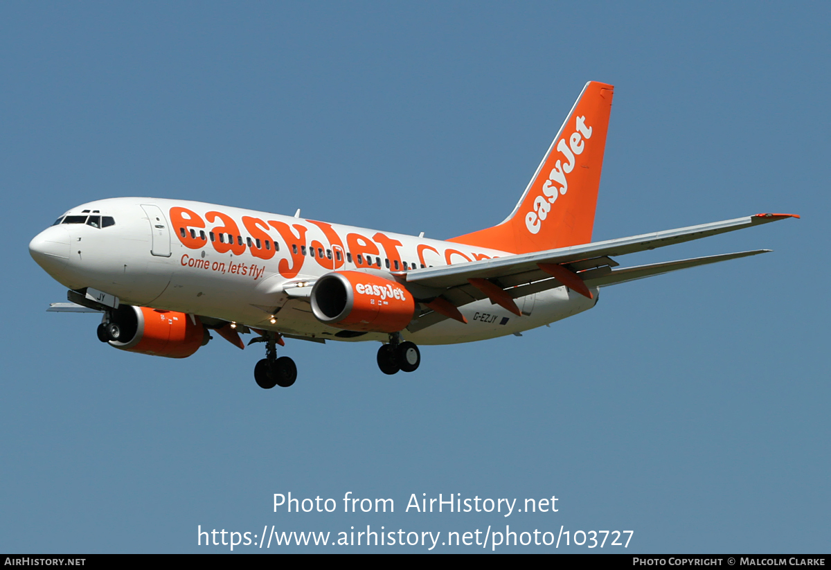 Aircraft Photo of G-EZJY | Boeing 737-73V | EasyJet | AirHistory.net #103727