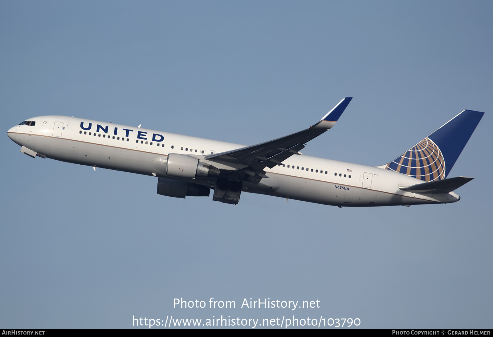 Aircraft Photo of N655UA | Boeing 767-322/ER | United Airlines | AirHistory.net #103790