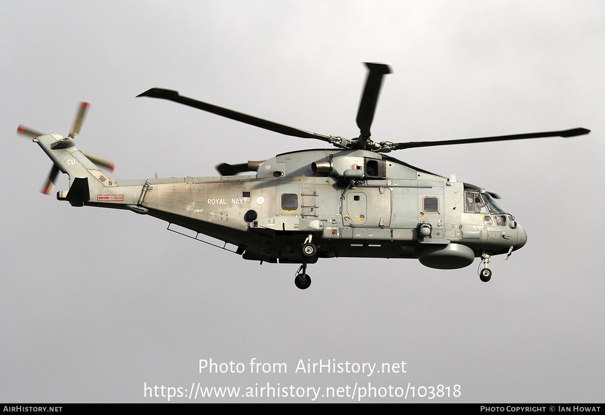 Aircraft Photo of ZH847 | EHI EH101-111 Merlin HM2 | UK - Navy | AirHistory.net #103818