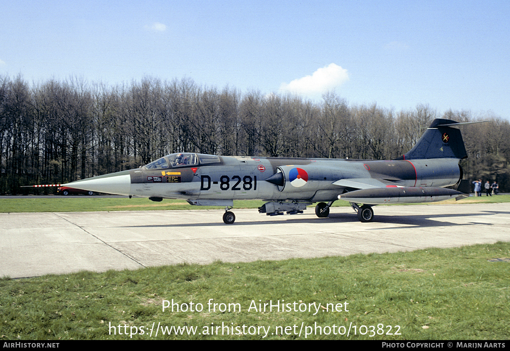 Aircraft Photo of D-8281 | Lockheed F-104G Starfighter | Netherlands - Air Force | AirHistory.net #103822