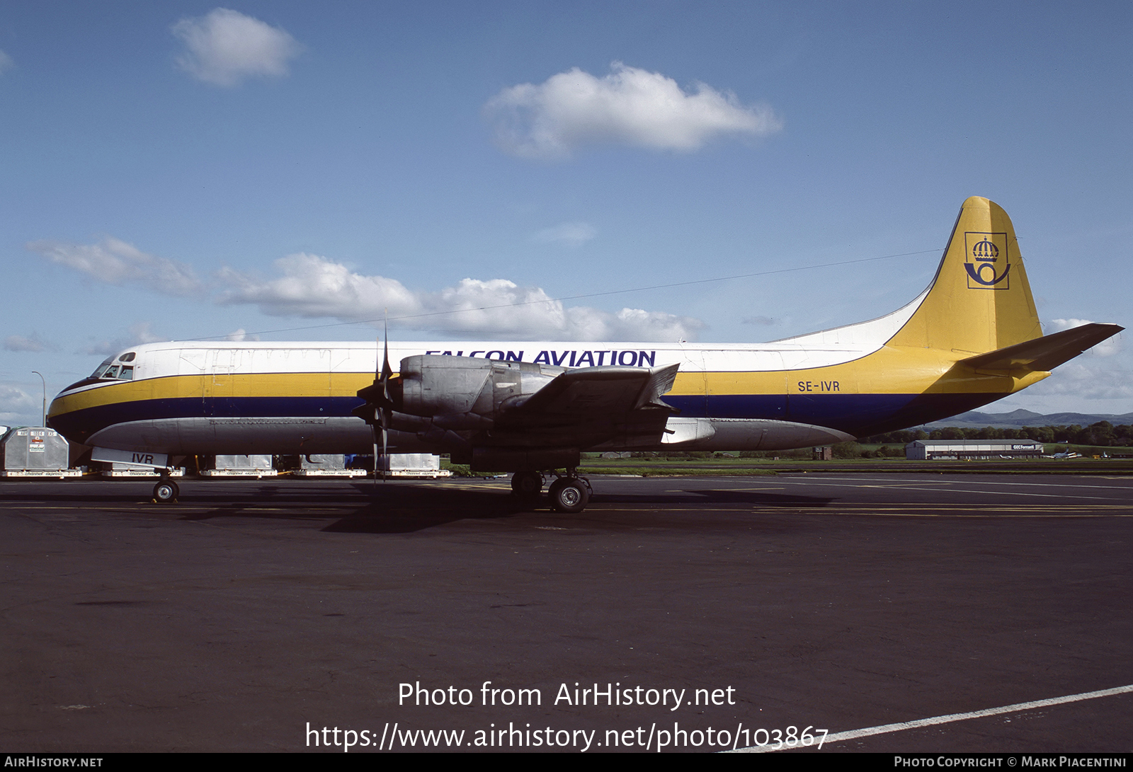 Aircraft Photo of SE-IVR | Lockheed L-188C(F) Electra | Falcon Aviation | AirHistory.net #103867