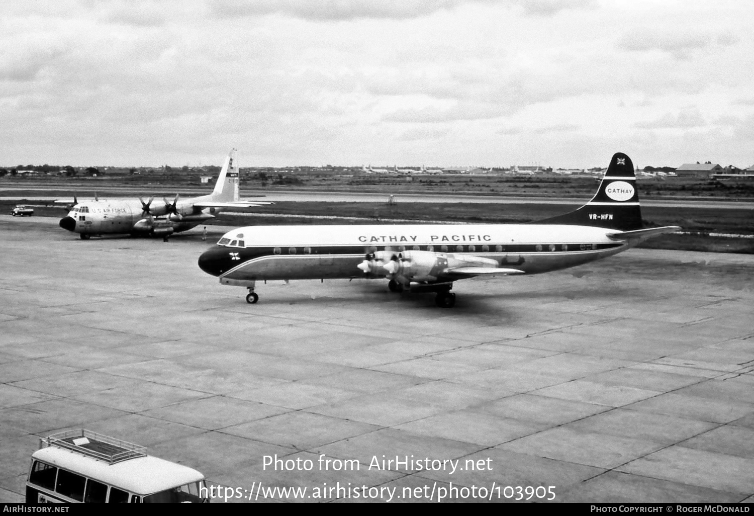 Aircraft Photo of VR-HFN | Lockheed L-188A Electra | Cathay Pacific Airways | AirHistory.net #103905