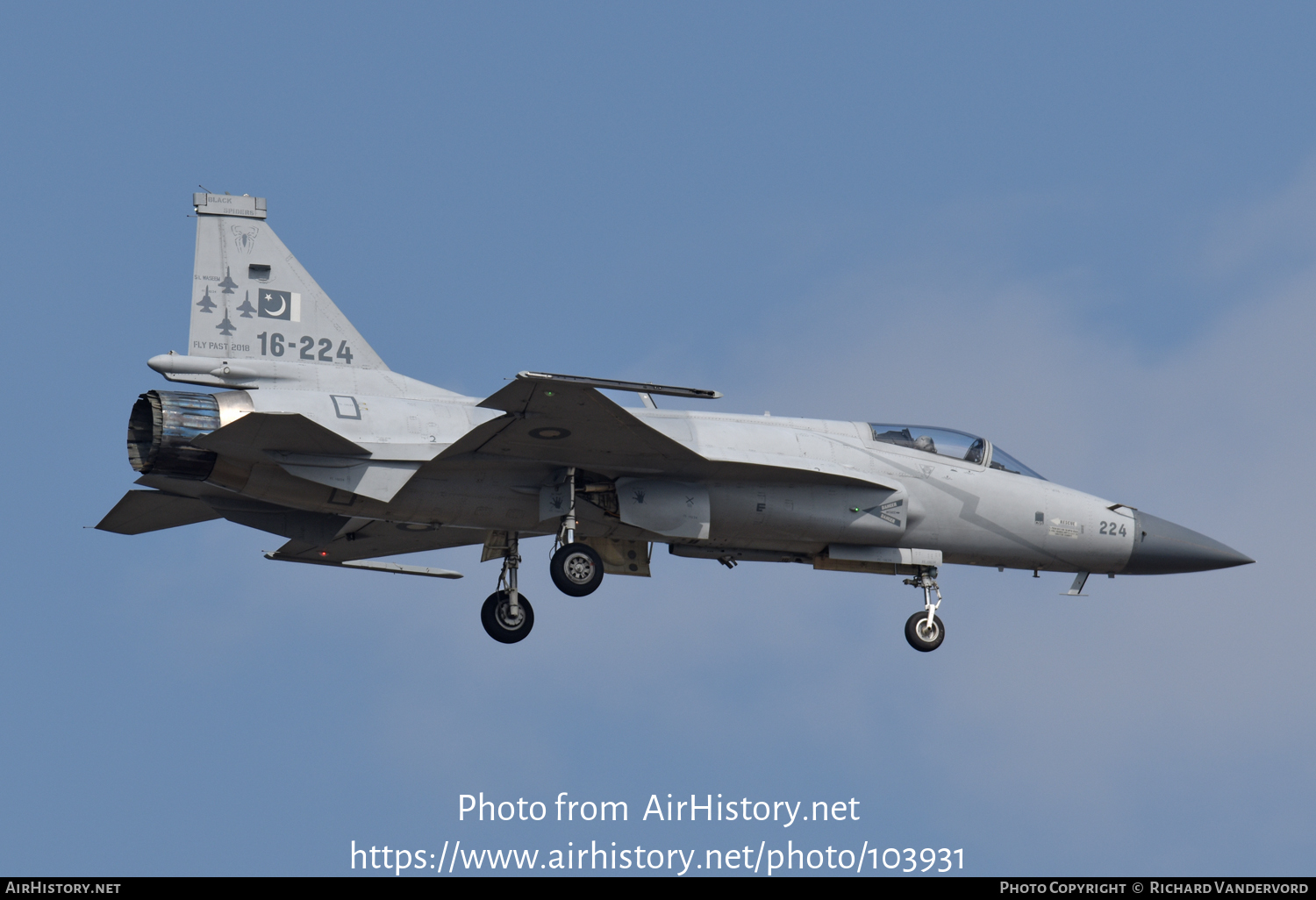 Aircraft Photo of 16-224 | Chengdu-Pakistan JF-17A Thunder | Pakistan - Air Force | AirHistory.net #103931