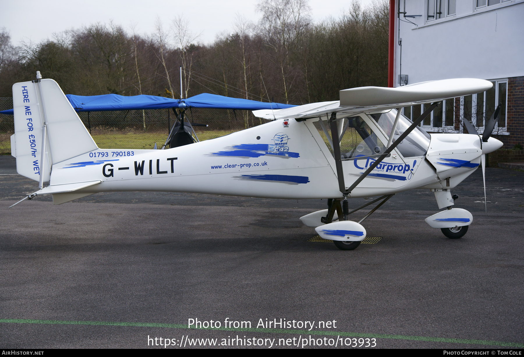 Aircraft Photo of G-WILT | Comco Ikarus C42-FB100 | Clearprop Microlight School | AirHistory.net #103933