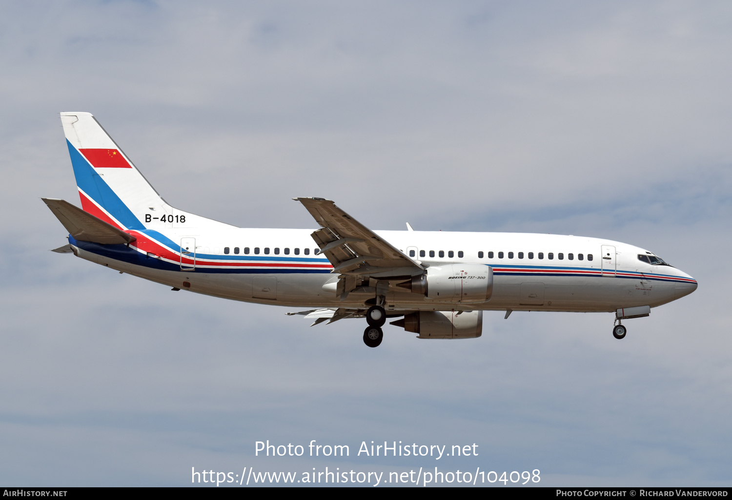 Aircraft Photo of B-4018 | Boeing 737-33A | China - Air Force | AirHistory.net #104098