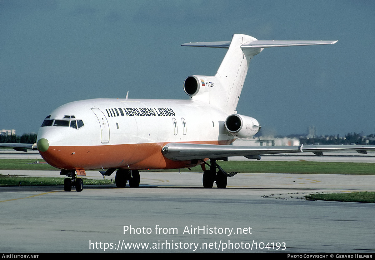 Aircraft Photo of YV-728C | Boeing 727-25(F) | Aerolíneas Latinas | AirHistory.net #104193