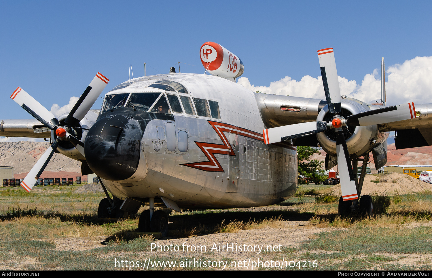 Aircraft Photo of N5216R | Fairchild C-119G Flying Boxcar | Hawkins & Powers Aviation | AirHistory.net #104216