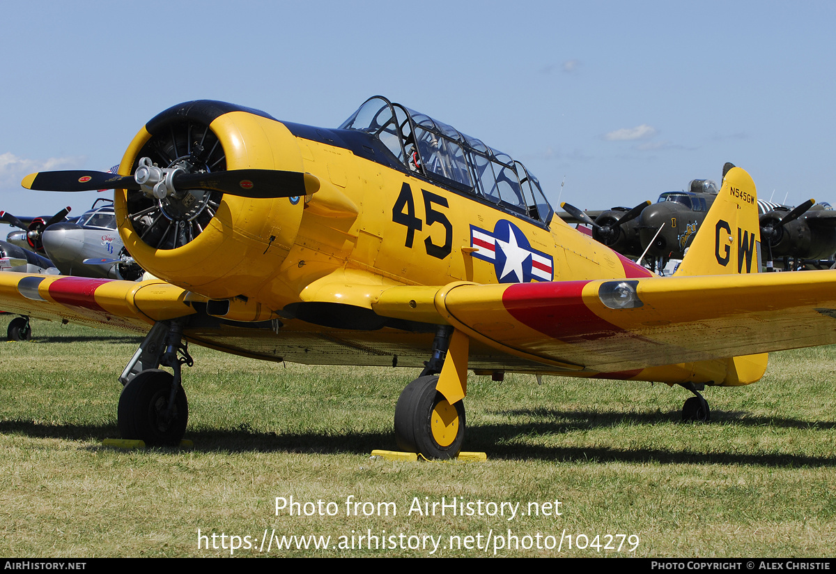 Aircraft Photo of N545GW / 42-17575 | North American SNJ-3 Texan | USA - Navy | AirHistory.net #104279