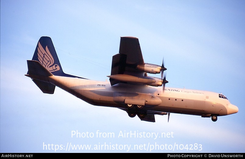 Aircraft Photo of ZS-RSI | Lockheed L-100-30 Hercules (382G) | Hunting Cargo Airlines | AirHistory.net #104283