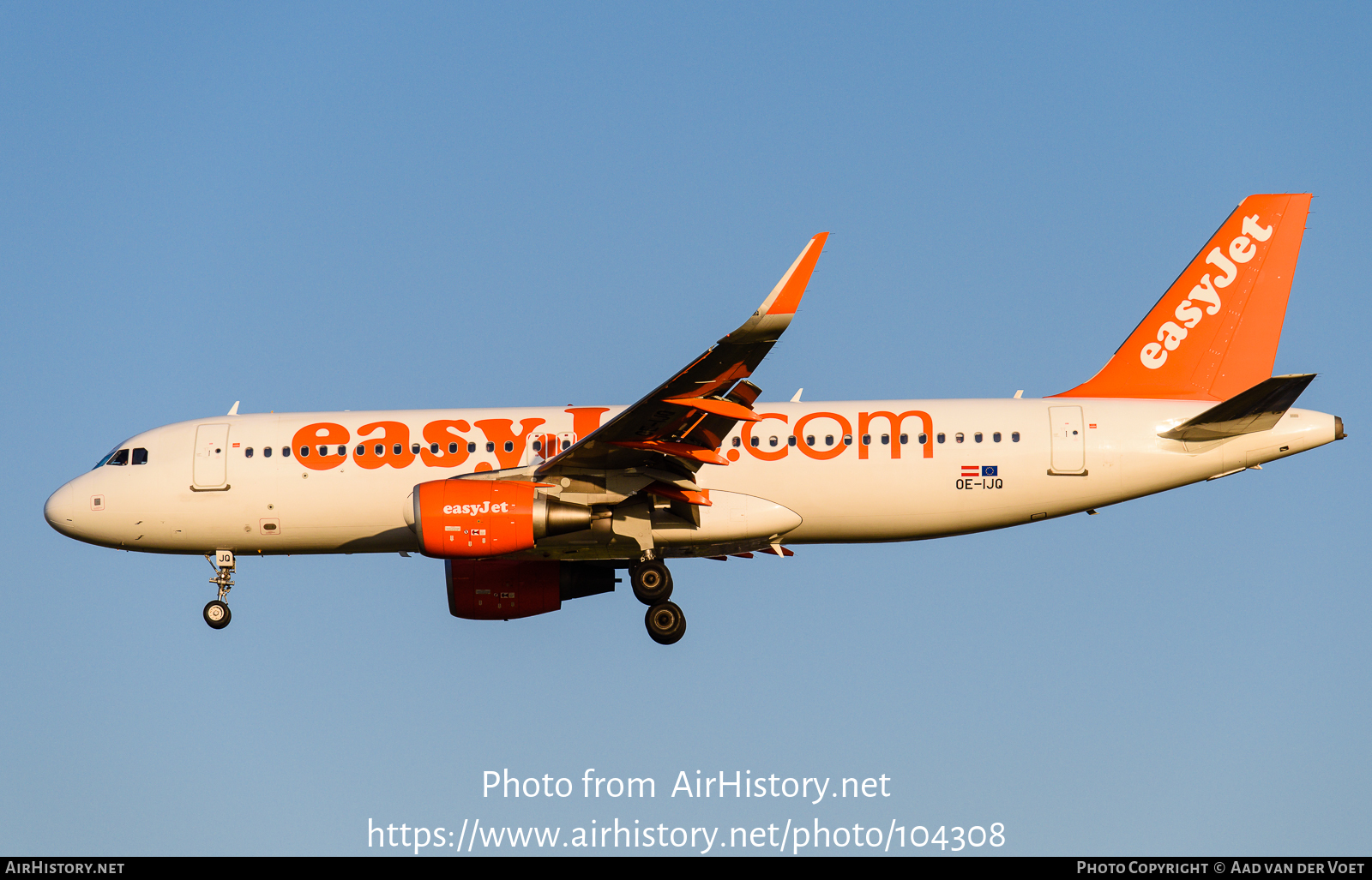 Aircraft Photo of OE-IJQ | Airbus A320-214 | EasyJet | AirHistory.net #104308