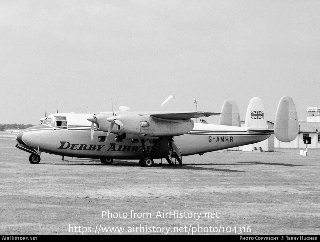 Aircraft Photo of G-AMHR | Handley Page HPR.1 Marathon Mk1A | Derby Airways | AirHistory.net #104316