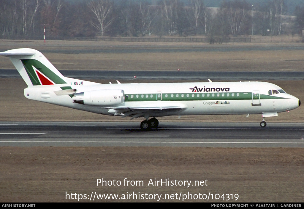 Aircraft Photo of I-REJU | Fokker 70 (F28-0070) | Avianova | AirHistory.net #104319