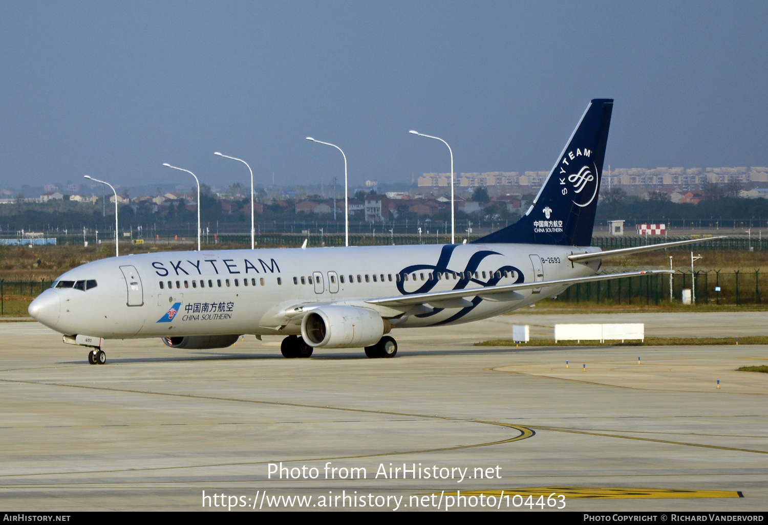 Aircraft Photo of B-2693 | Boeing 737-81B | China Southern Airlines | AirHistory.net #104463