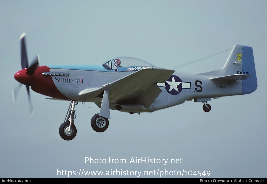 Aircraft Photo of N1051S / 511371 | North American P-51D Mustang | USA - Air Force | AirHistory.net #104549