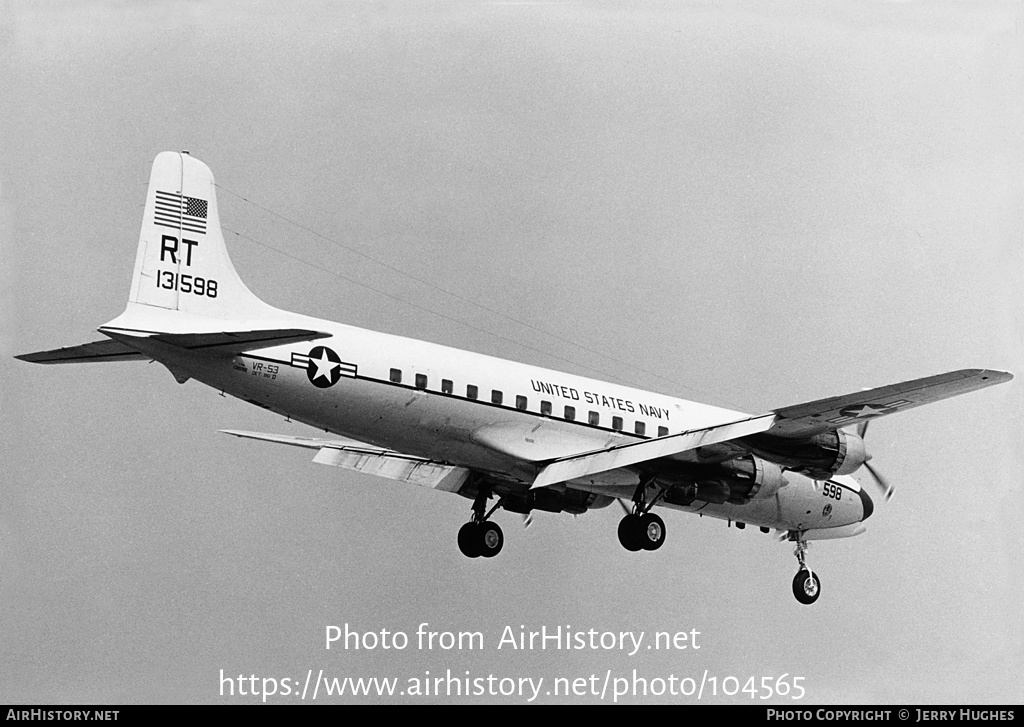 Aircraft Photo of 131598 | Douglas C-118B Liftmaster | USA - Navy | AirHistory.net #104565