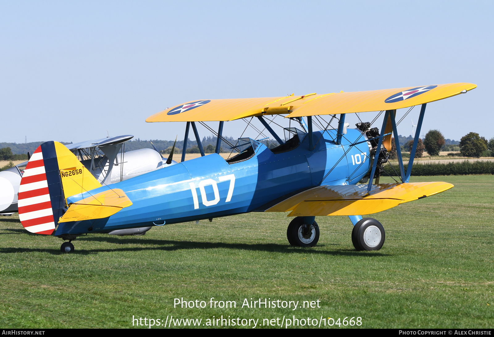 Aircraft Photo of N62658 | Boeing PT-17 Kaydet (A75N1) | USA - Army | AirHistory.net #104668