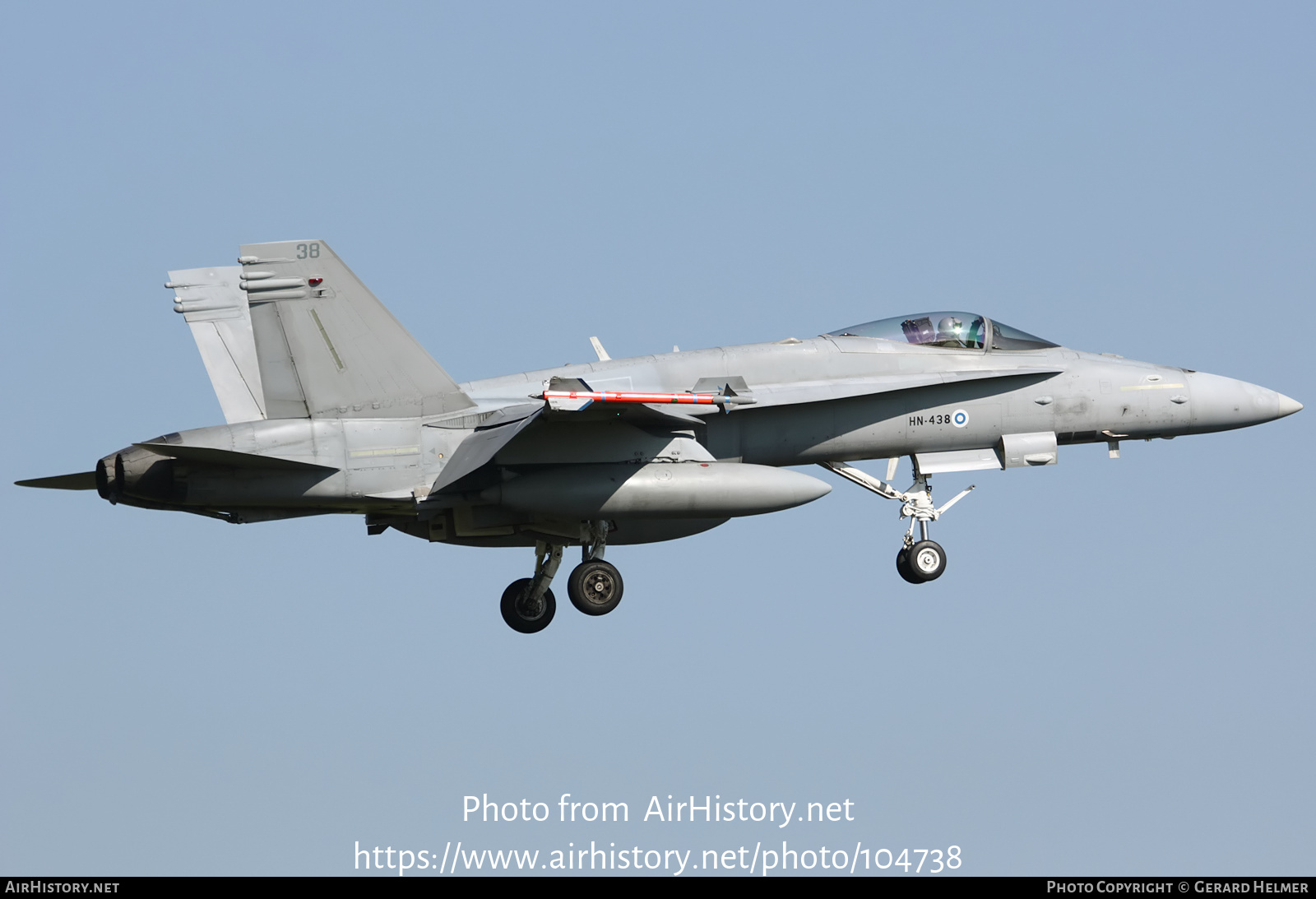 Aircraft Photo of HN-438 | McDonnell Douglas F/A-18C Hornet | Finland - Air Force | AirHistory.net #104738