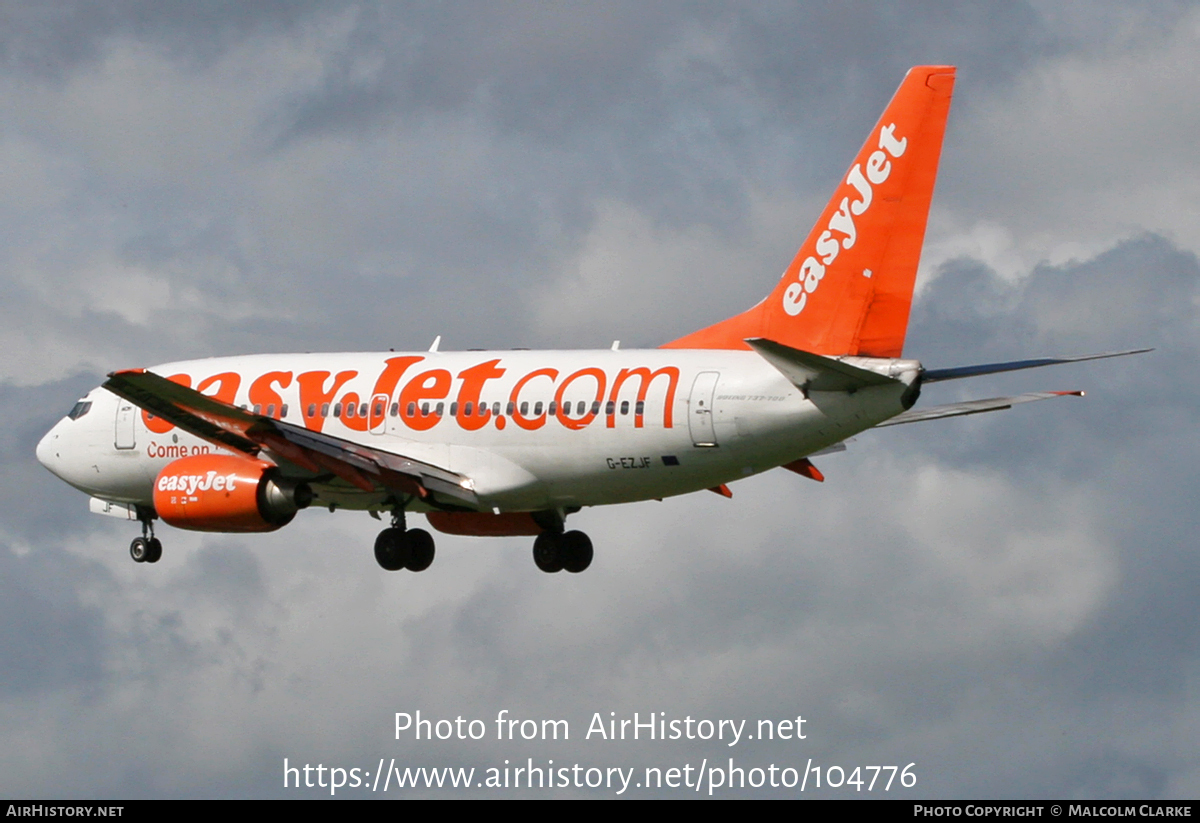 Aircraft Photo of G-EZJF | Boeing 737-73V | EasyJet | AirHistory.net #104776