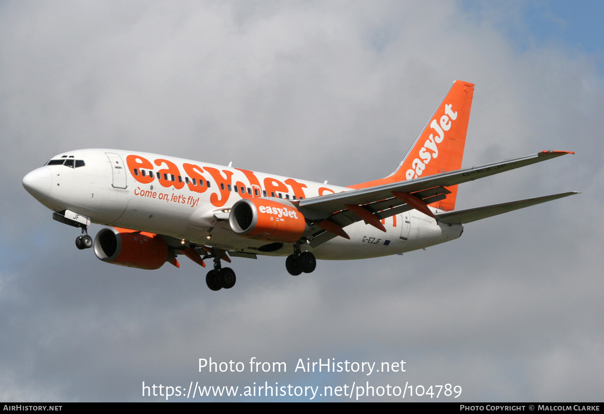 Aircraft Photo of G-EZJF | Boeing 737-73V | EasyJet | AirHistory.net #104789