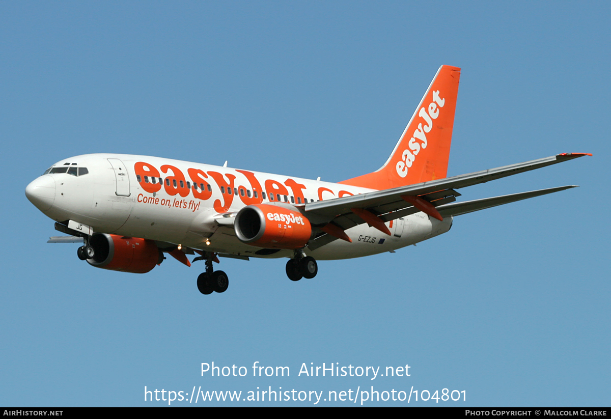 Aircraft Photo of G-EZJG | Boeing 737-73V | EasyJet | AirHistory.net #104801