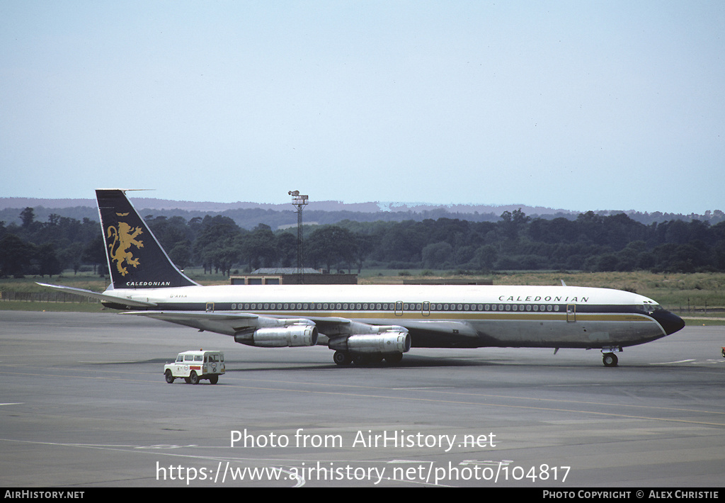 Aircraft Photo of G-AVKA | Boeing 707-399C | Caledonian Airways | AirHistory.net #104817