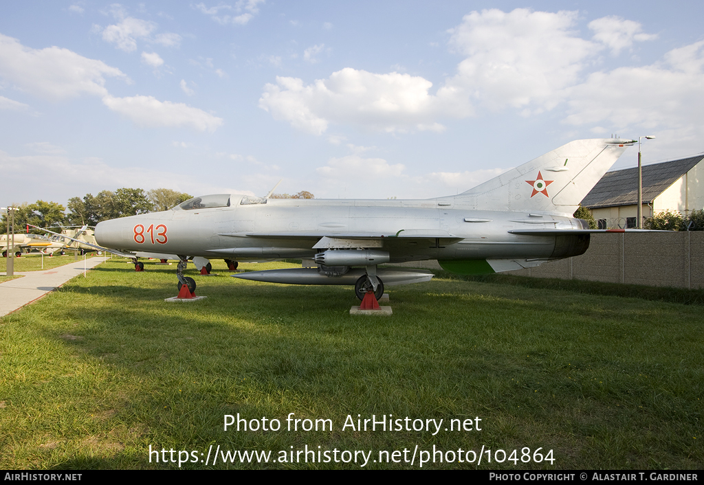 Aircraft Photo of 813 | Mikoyan-Gurevich MiG-21F-13 | Hungary - Air Force | AirHistory.net #104864