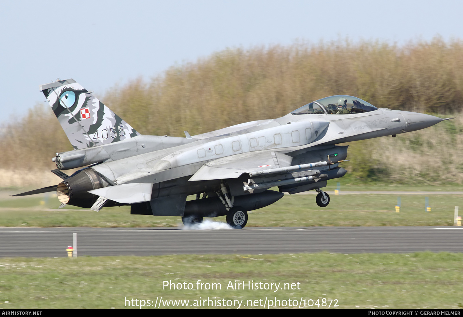 Aircraft Photo of 4055 | Lockheed Martin F-16CJ Fighting Falcon | Poland - Air Force | AirHistory.net #104872