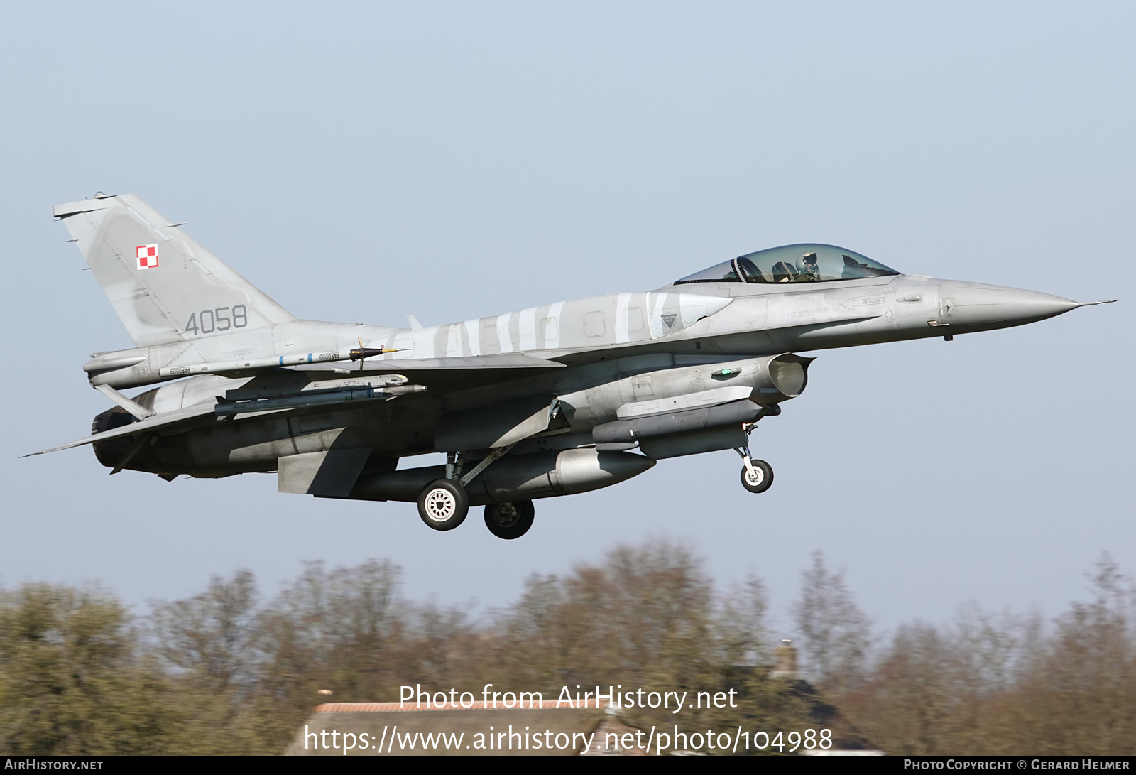 Aircraft Photo of 4058 | General Dynamics F-16C Fighting Falcon | Poland - Air Force | AirHistory.net #104988