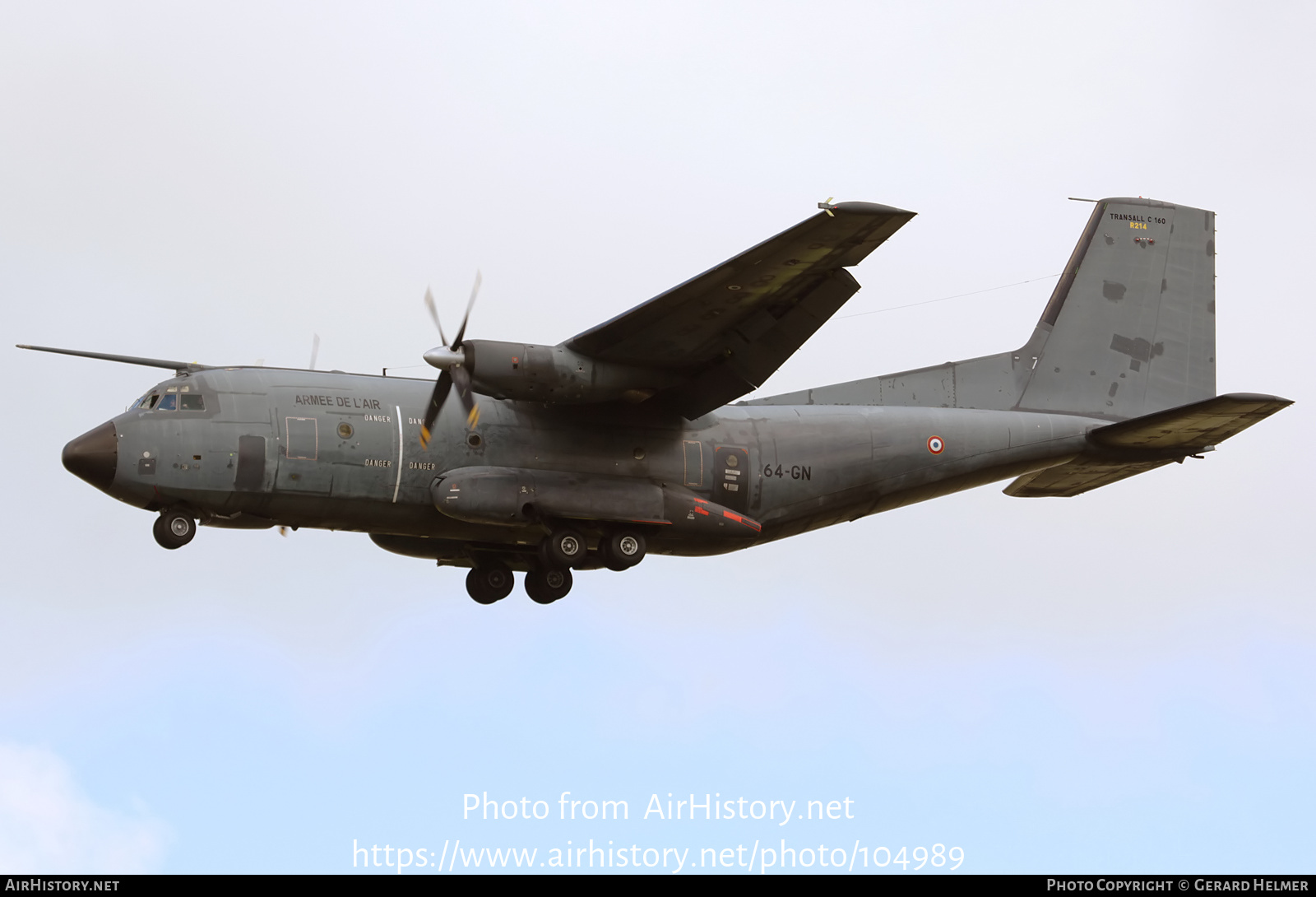 Aircraft Photo of R214 | Transall C-160R | France - Air Force | AirHistory.net #104989