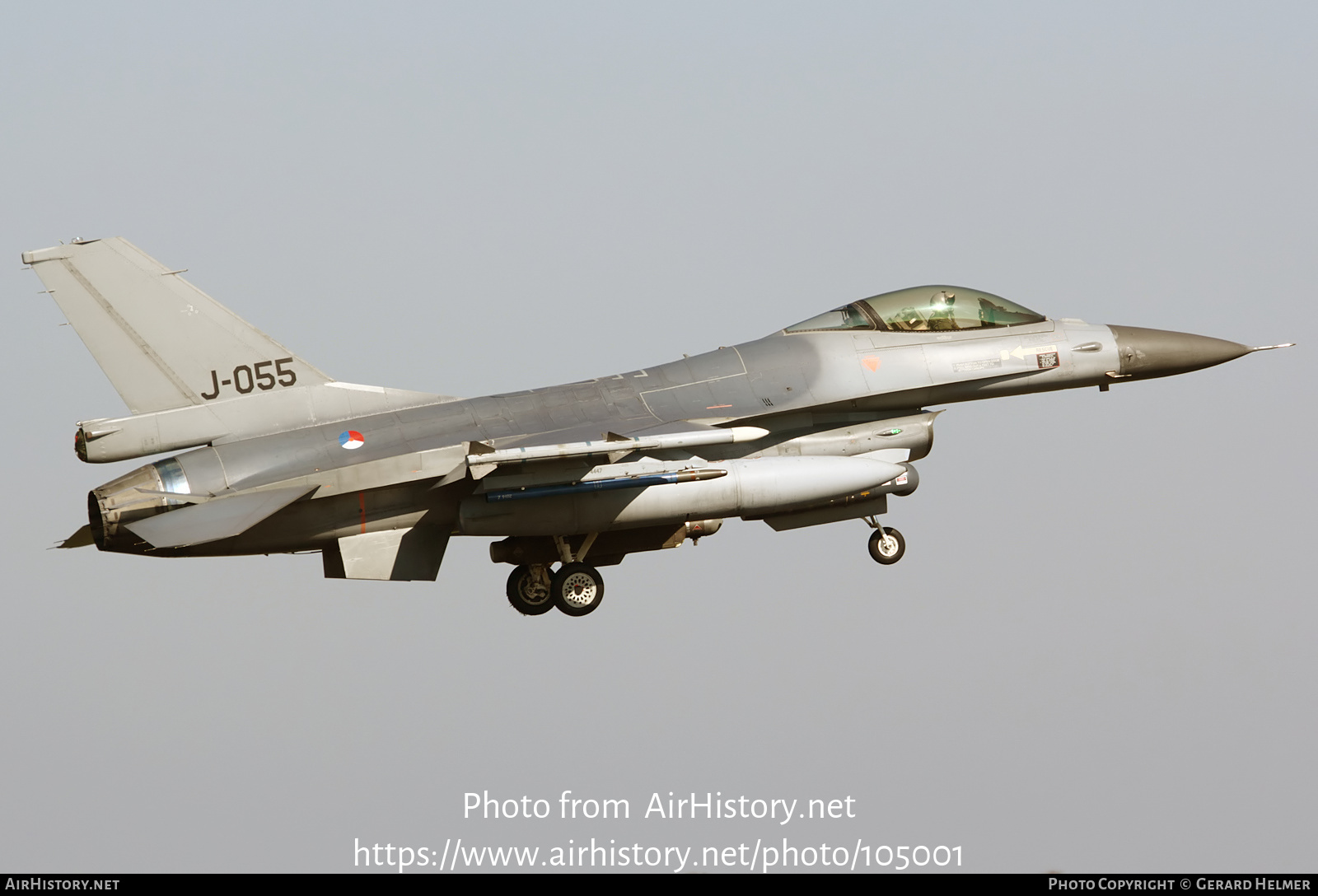 Aircraft Photo of J-055 | General Dynamics F-16AM Fighting Falcon | Netherlands - Air Force | AirHistory.net #105001