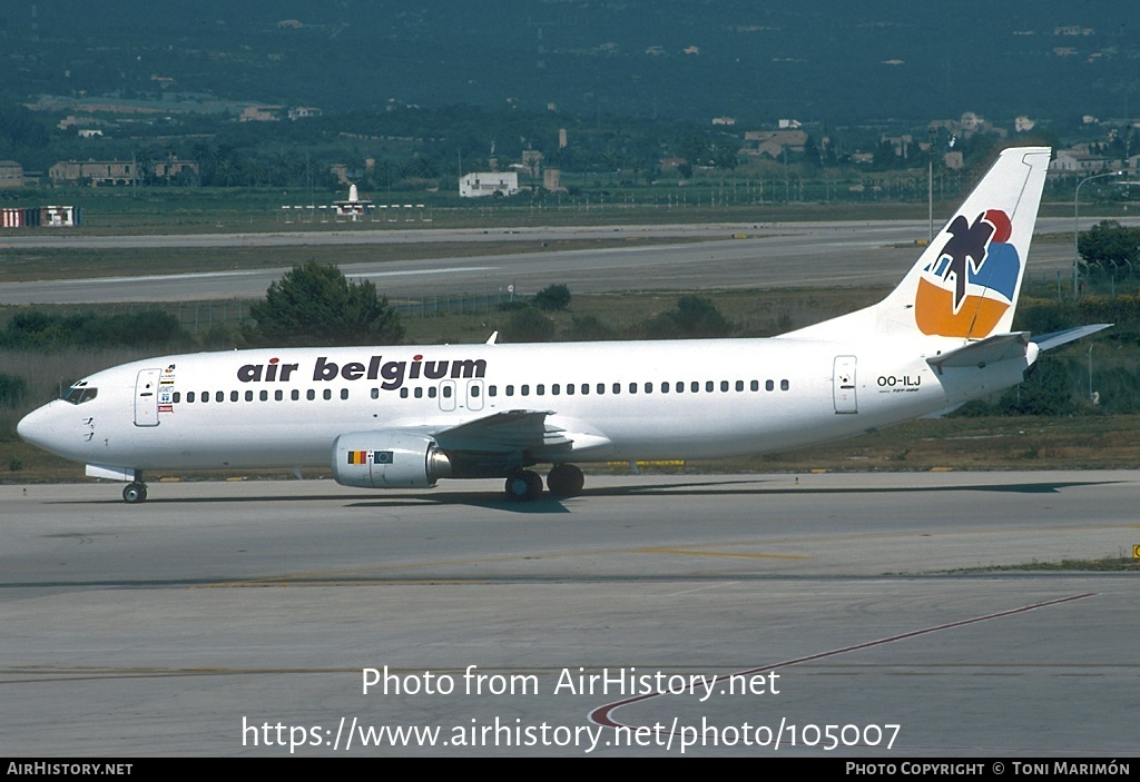 Aircraft Photo of OO-ILJ | Boeing 737-46B | Air Belgium | AirHistory.net #105007