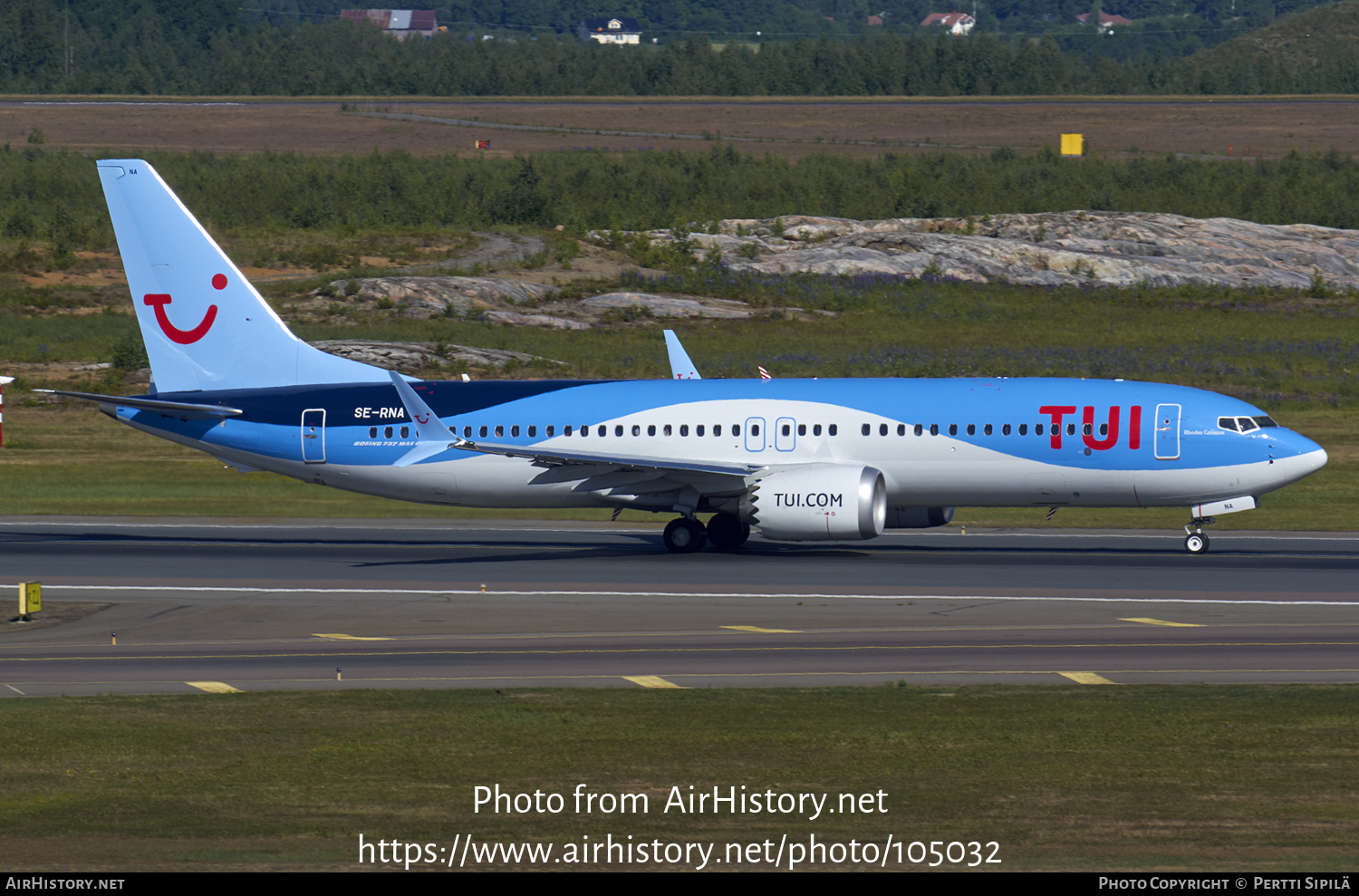 Aircraft Photo of SE-RNA | Boeing 737-8 Max 8 | TUIfly Nordic | AirHistory.net #105032