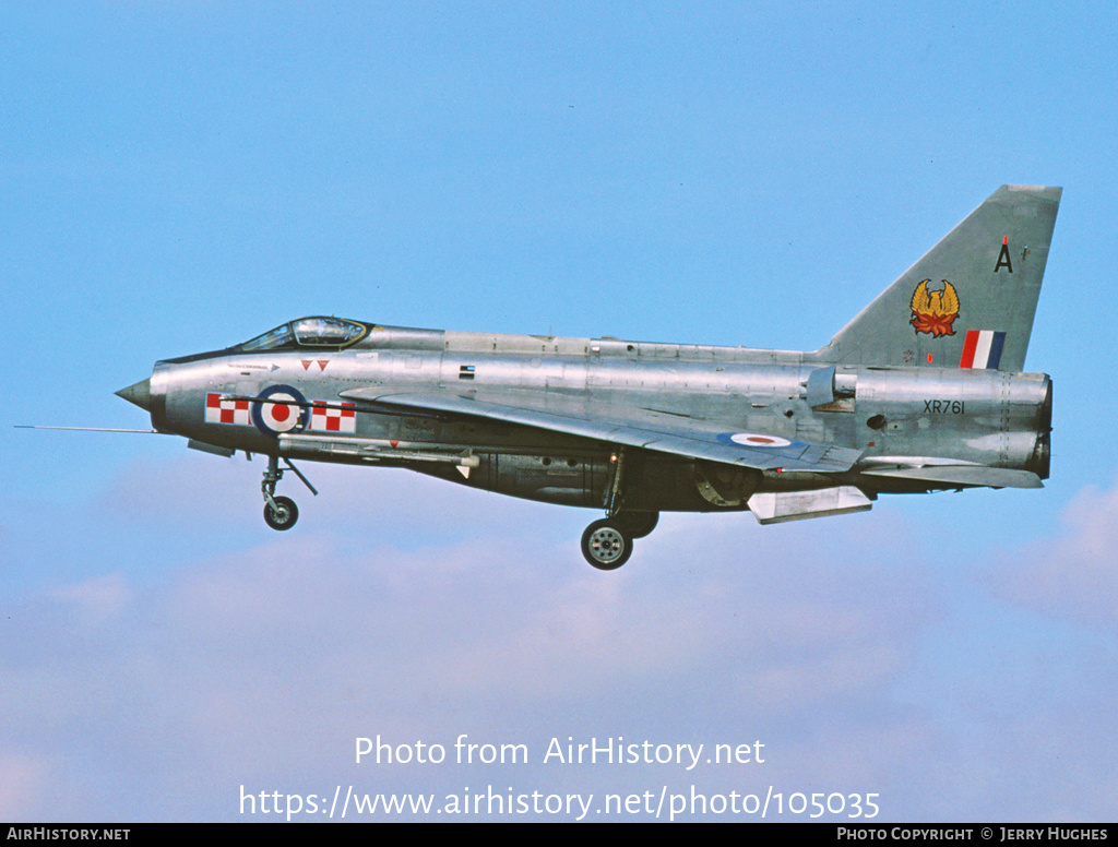 Aircraft Photo of XR761 | English Electric Lightning F6 | UK - Air Force | AirHistory.net #105035