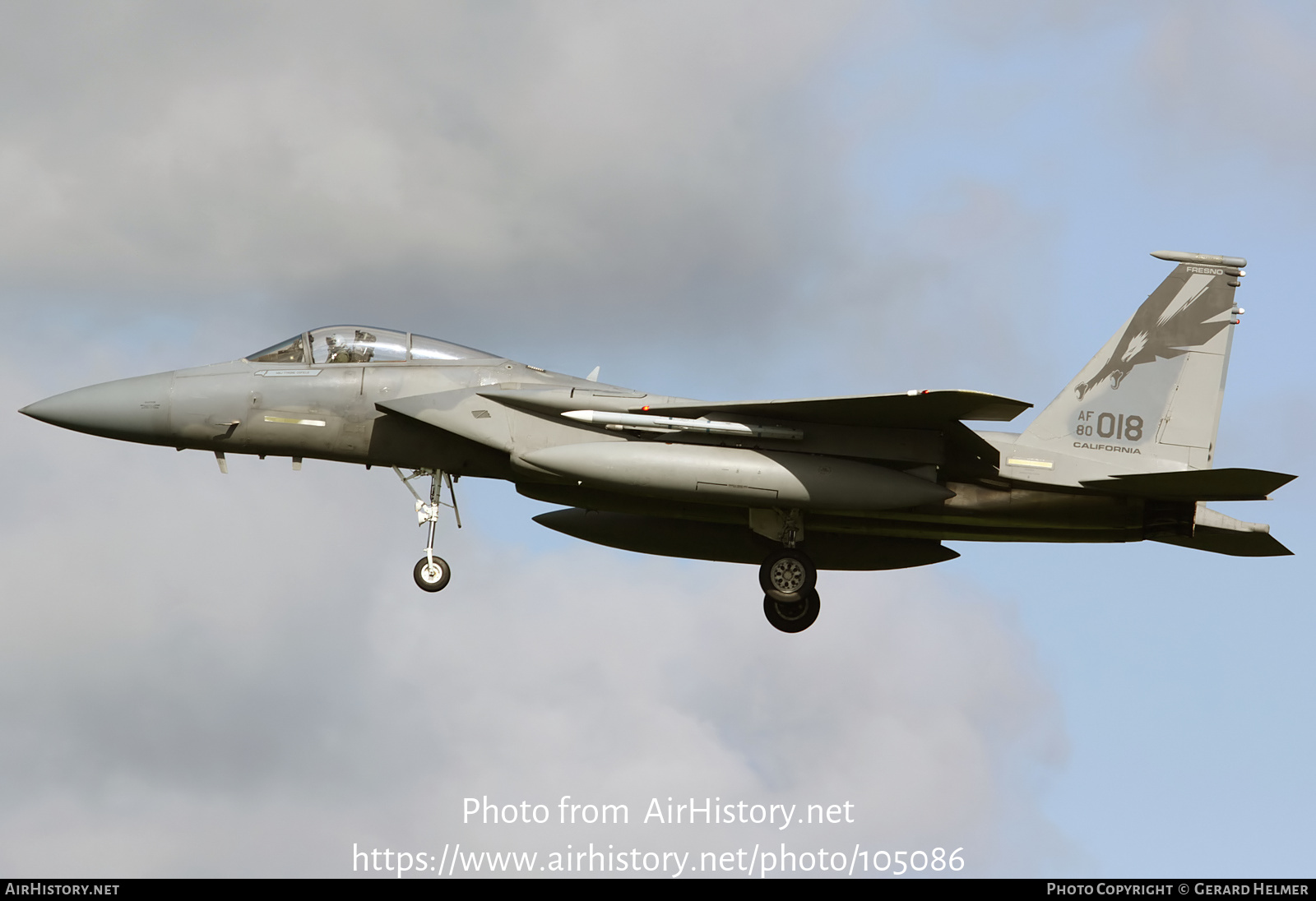 Aircraft Photo of 80-0018 / AF80-018 | McDonnell Douglas F-15C Eagle | USA - Air Force | AirHistory.net #105086