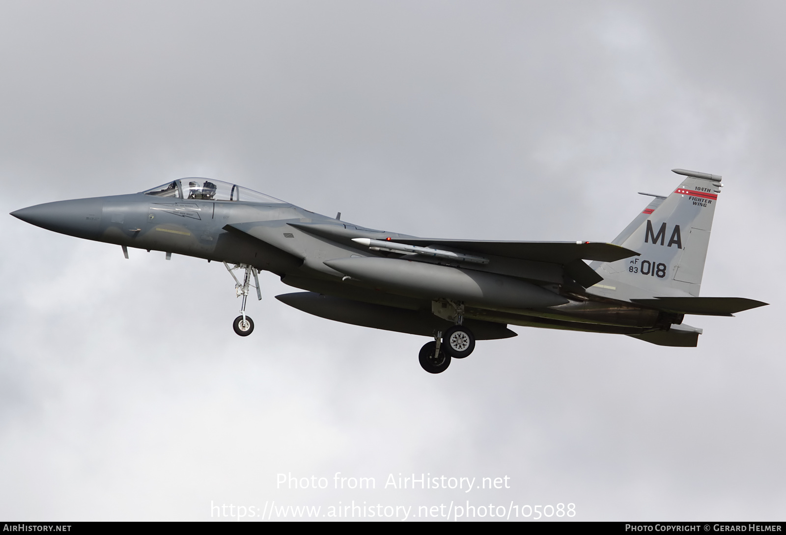 Aircraft Photo of 83-0018 / AF83-018 | McDonnell Douglas F-15C Eagle | USA - Air Force | AirHistory.net #105088