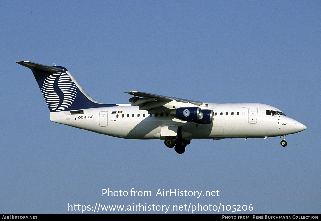 Aircraft Photo of OO-DJW | British Aerospace Avro 146-RJ85 | SN Brussels Airlines | AirHistory.net #105206