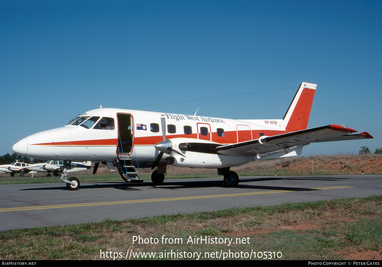 Aircraft Photo of VH-XFM | Embraer EMB-110P2 Bandeirante | Flight West Airlines | AirHistory.net #105310