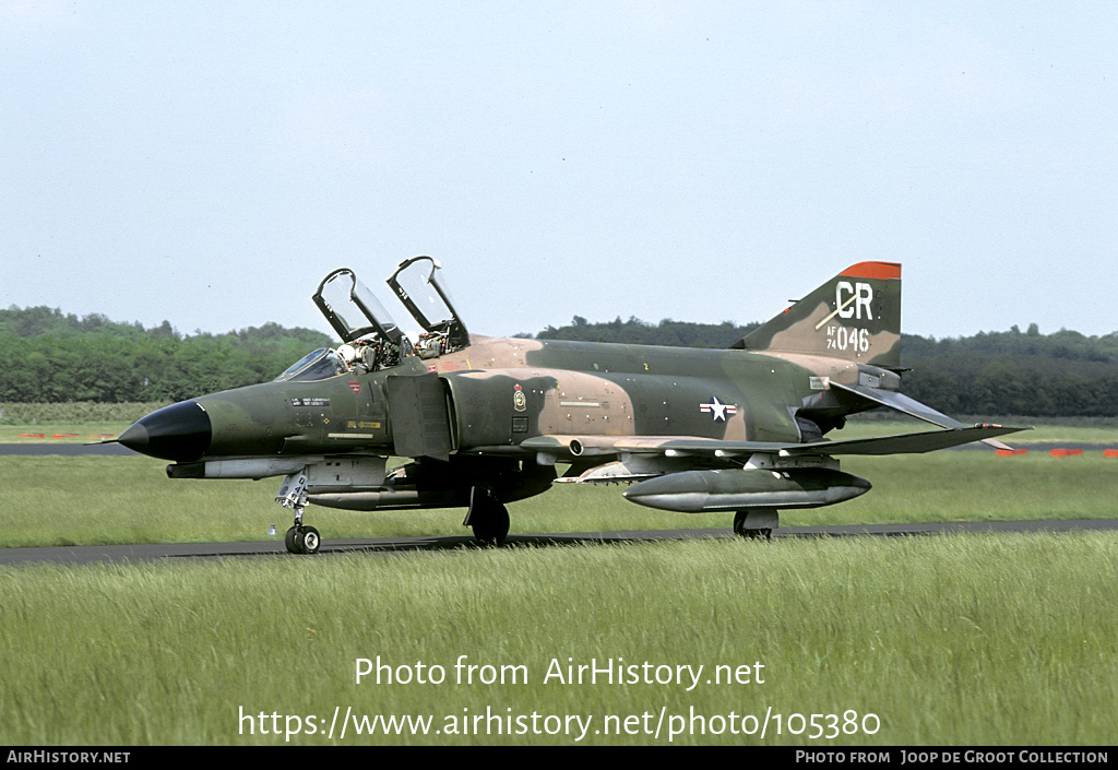 Aircraft Photo of 74-1046 / AF74-046 | McDonnell Douglas F-4E Dowran | USA - Air Force | AirHistory.net #105380