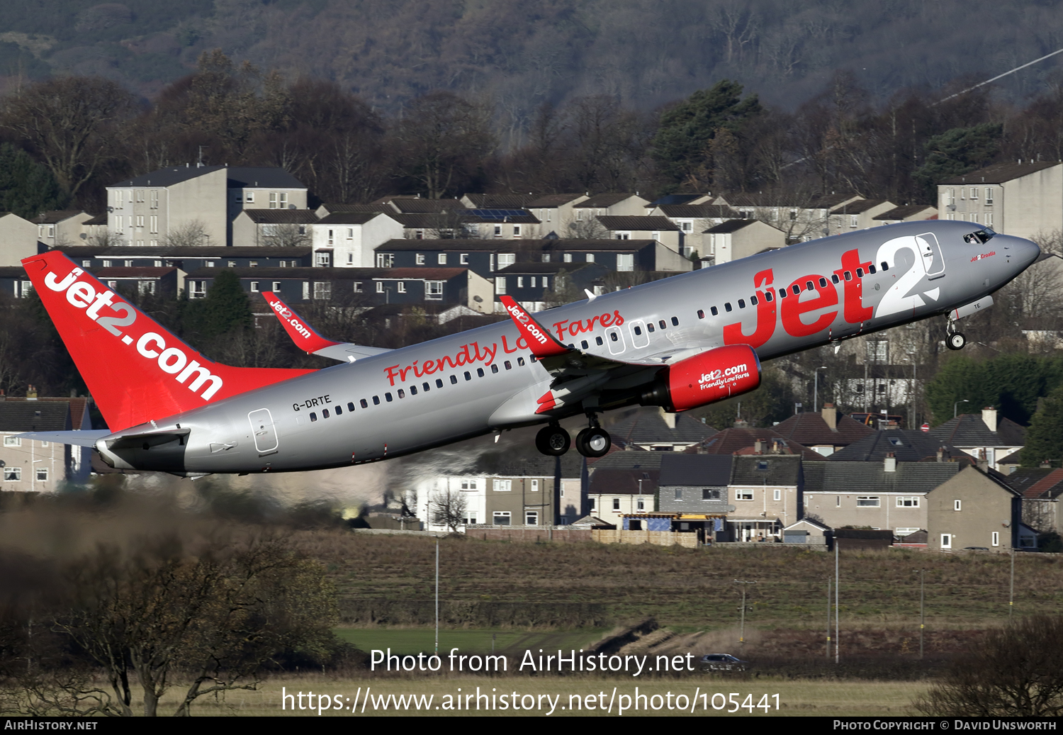 Aircraft Photo of G-DRTE | Boeing 737-8K5 | Jet2 | AirHistory.net #105441