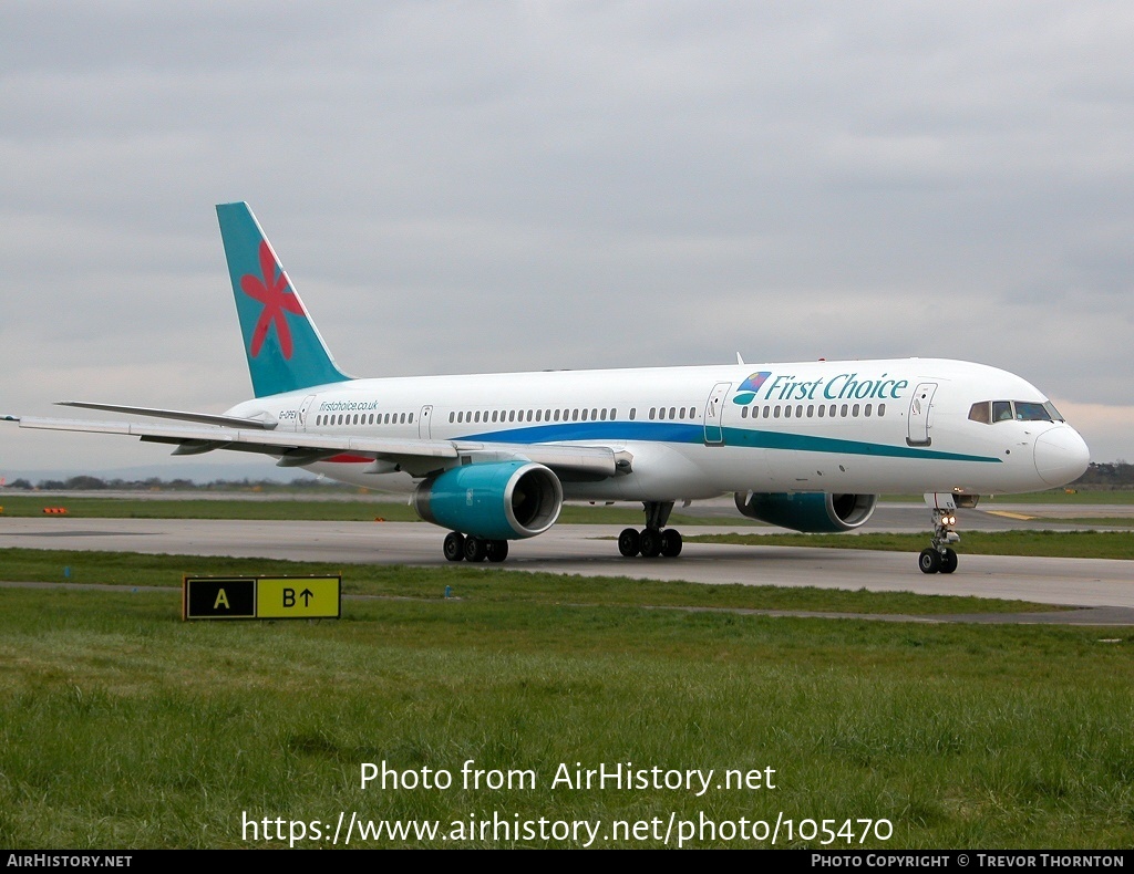 Aircraft Photo of G-CPEV | Boeing 757-236 | First Choice Airways | AirHistory.net #105470