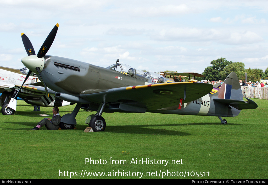 Aircraft Photo of G-LFIX / ML407 | Supermarine 509 Spitfire T9 | UK - Air Force | AirHistory.net #105511