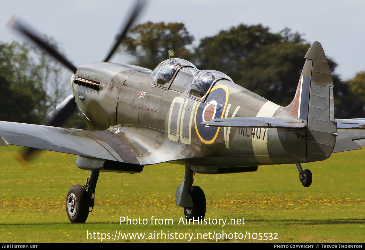 Aircraft Photo of G-LFIX / ML407 | Supermarine 509 Spitfire T9 | UK - Air Force | AirHistory.net #105532