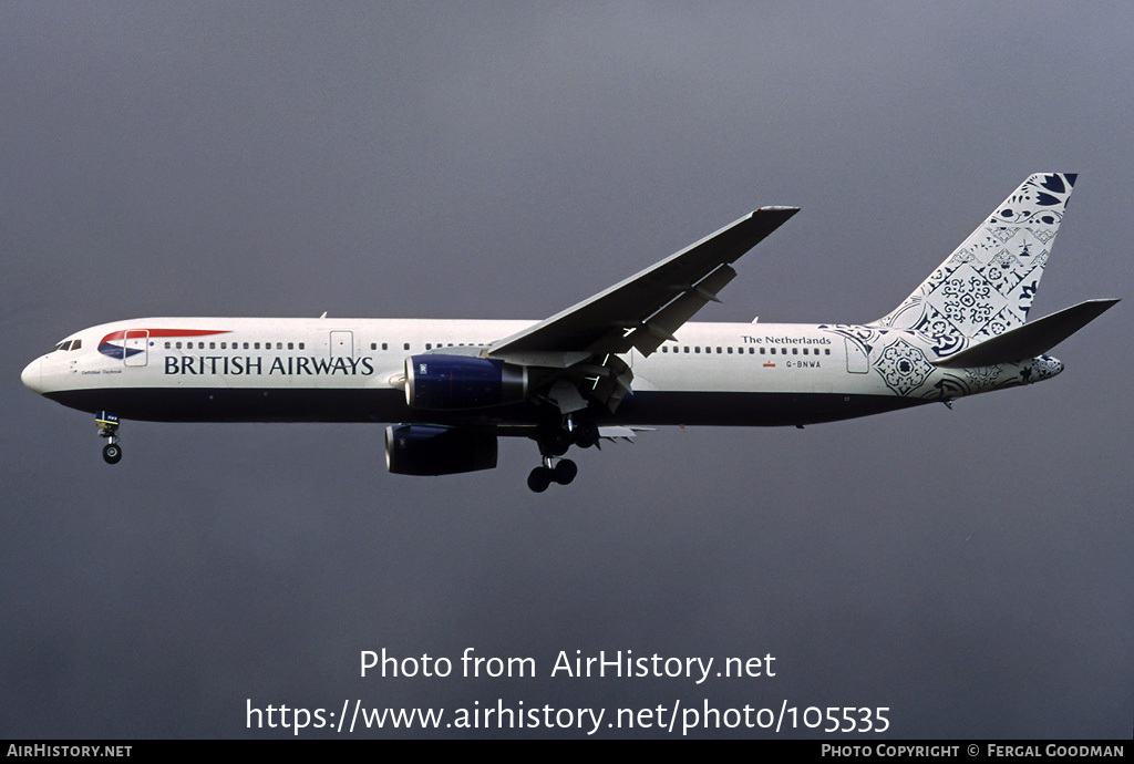 Aircraft Photo of G-BNWA | Boeing 767-336/ER | British Airways | AirHistory.net #105535