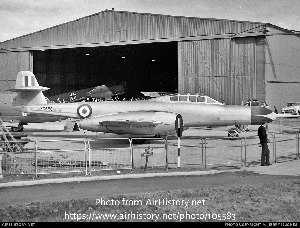 Aircraft Photo of WD686 | Gloster Meteor NF11 | UK - Air Force | AirHistory.net #105583