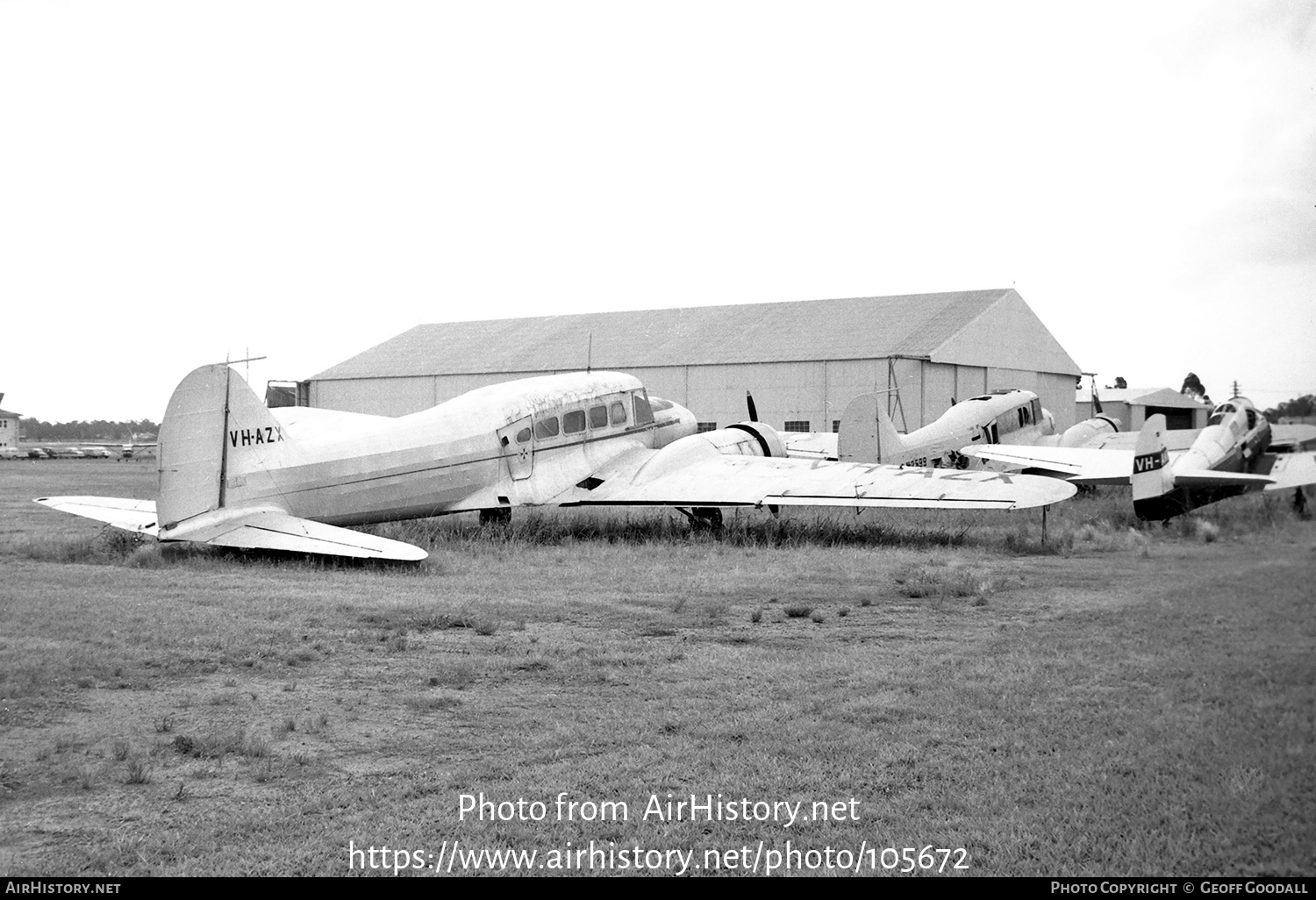 Aircraft Photo of VH-AZX | Avro 652A Anson I | Marshall Airways | AirHistory.net #105672