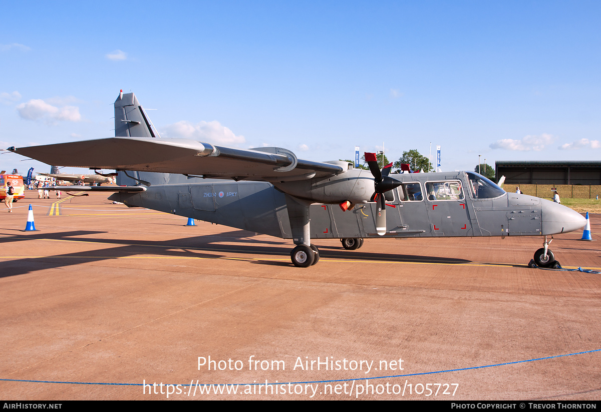 Aircraft Photo of ZH004 | Britten-Norman BN-2T-4S Defender T3 | UK - Army | AirHistory.net #105727