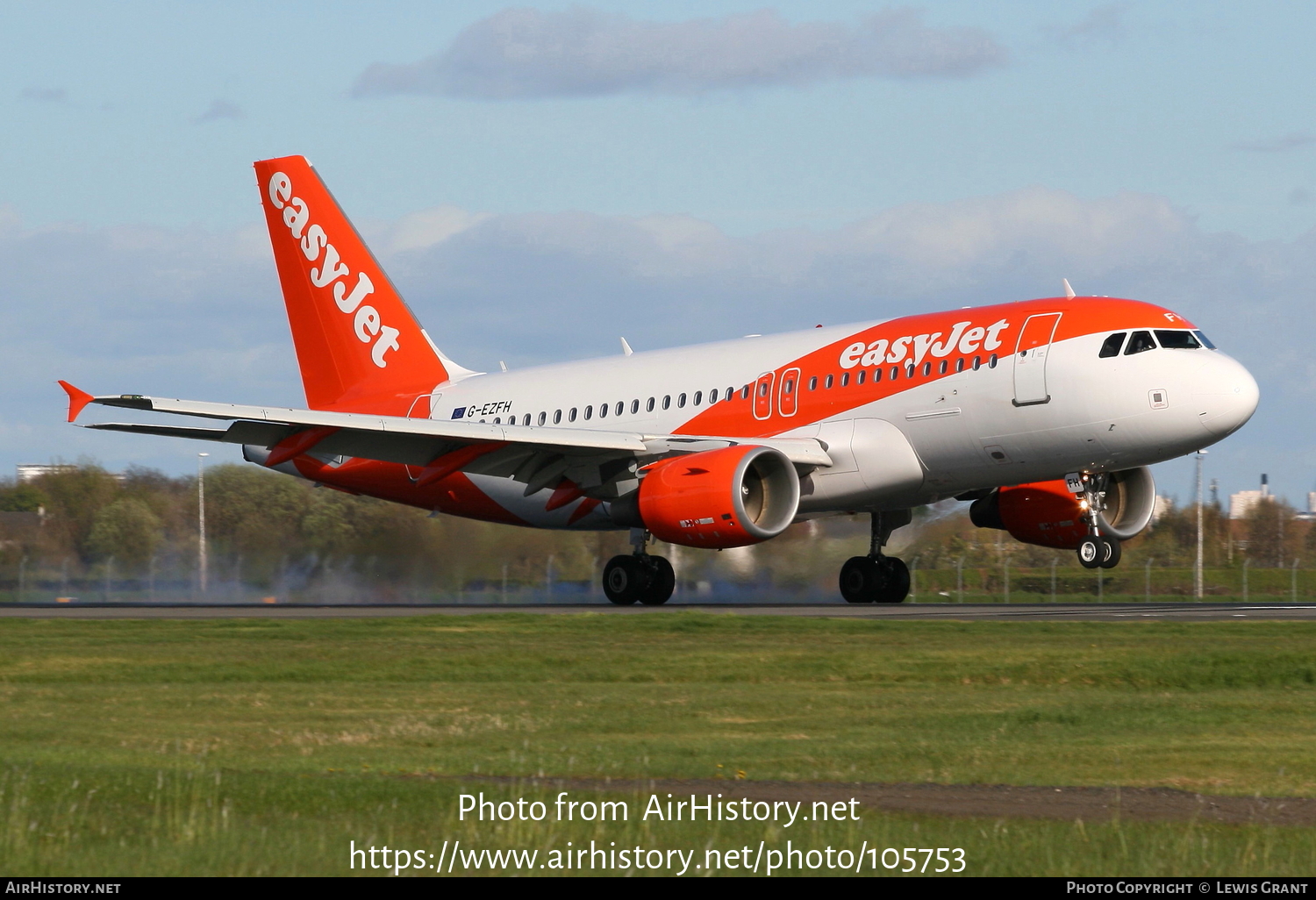 Aircraft Photo of G-EZFH | Airbus A319-111 | EasyJet | AirHistory.net #105753