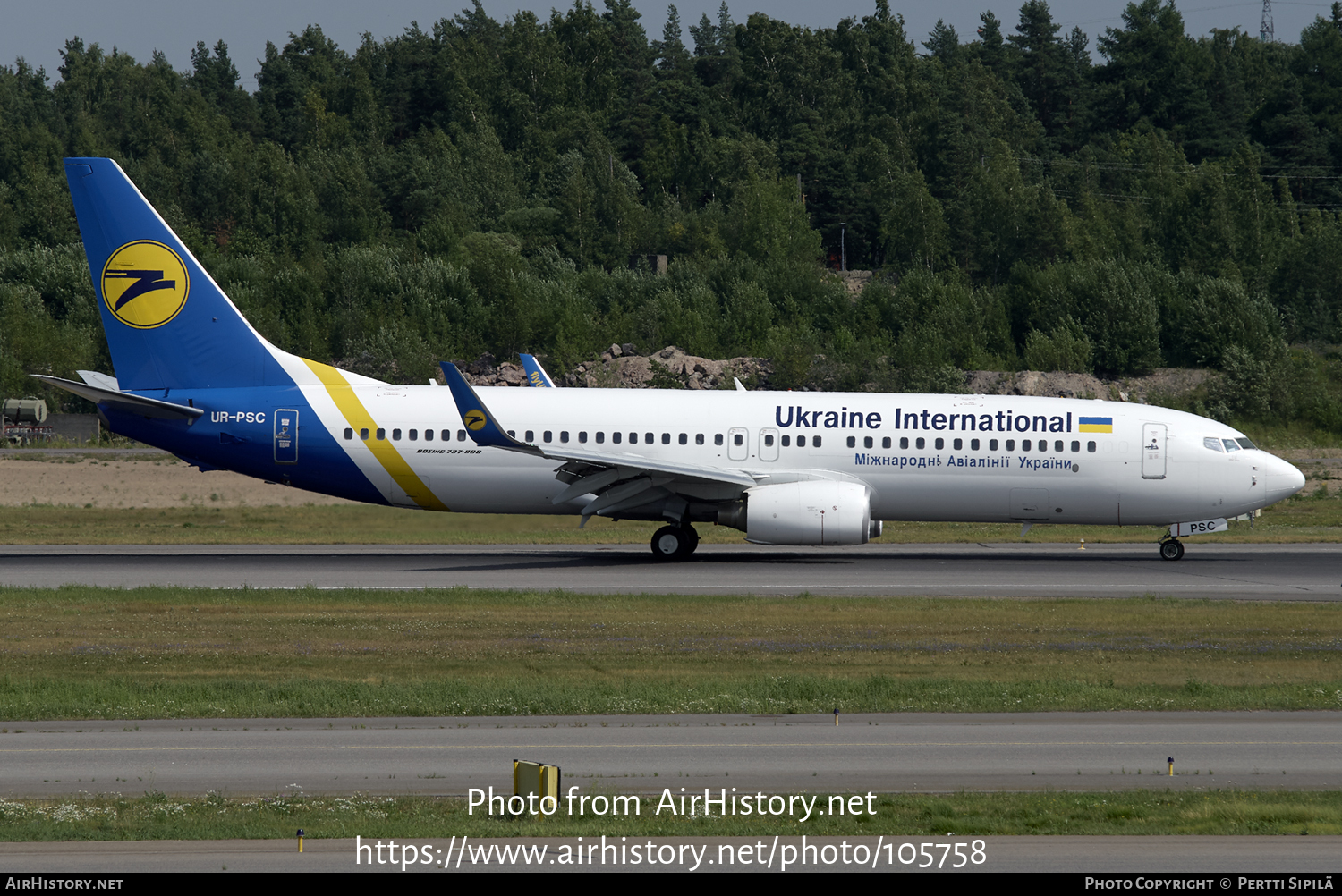 Aircraft Photo of UR-PSC | Boeing 737-8HX | Ukraine International Airlines | AirHistory.net #105758