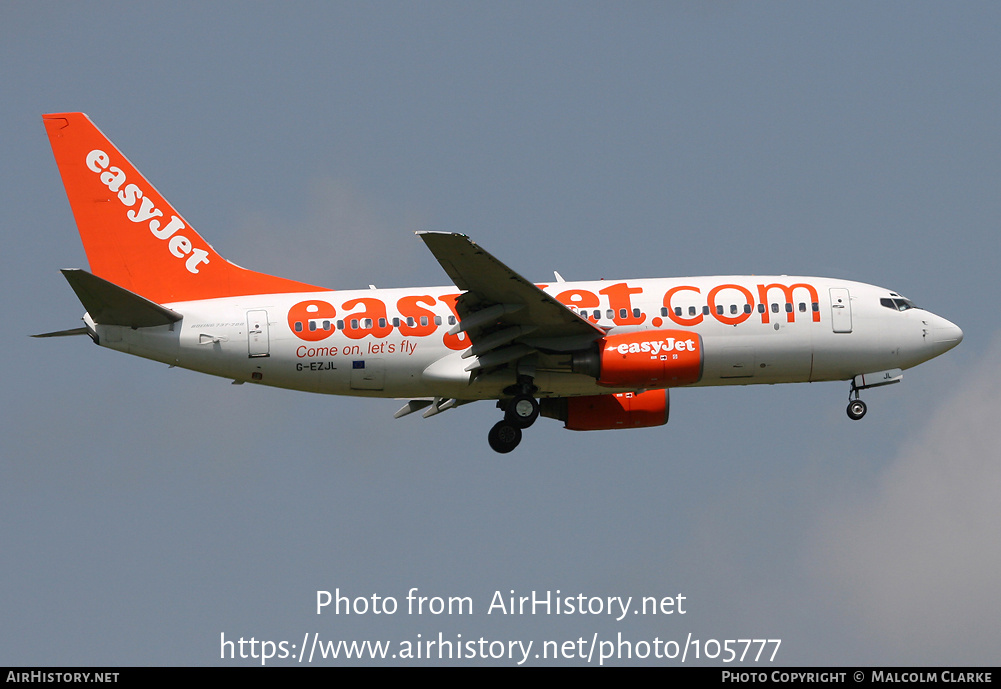 Aircraft Photo of G-EZJL | Boeing 737-73V | EasyJet | AirHistory.net #105777